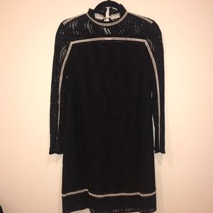 Black and White Lace Dress